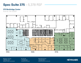 375 Northridge Rd, Atlanta, GA en alquiler Plano de la planta- Imagen 1 de 1