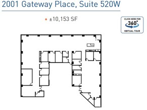 2001 Gateway Pl, San Jose, CA en alquiler Plano de la planta- Imagen 1 de 1