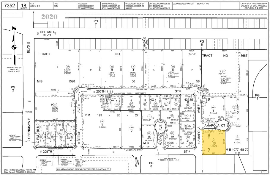 438 Amapola Ave, Torrance, CA en alquiler - Plano de solar - Imagen 2 de 4