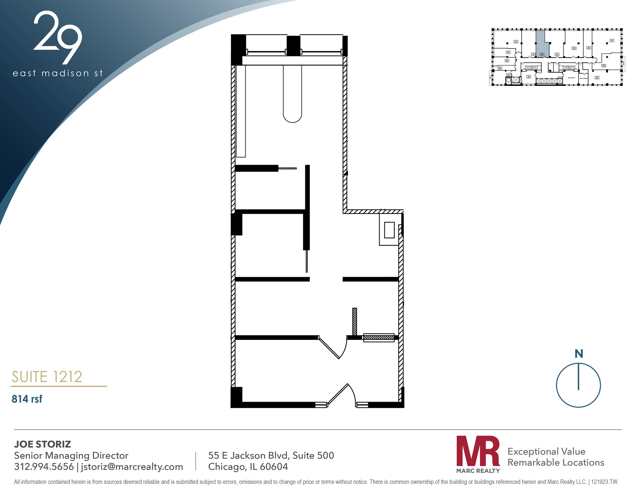 29 E Madison St, Chicago, IL en alquiler Plano de la planta- Imagen 1 de 2