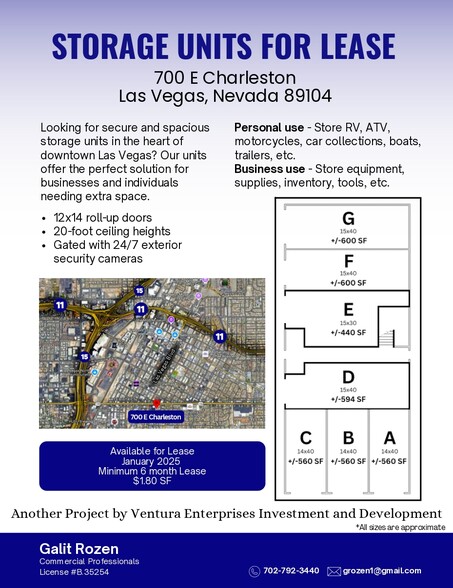 700 E Charleston Blvd, Las Vegas, NV en alquiler - Plano del sitio - Imagen 2 de 2