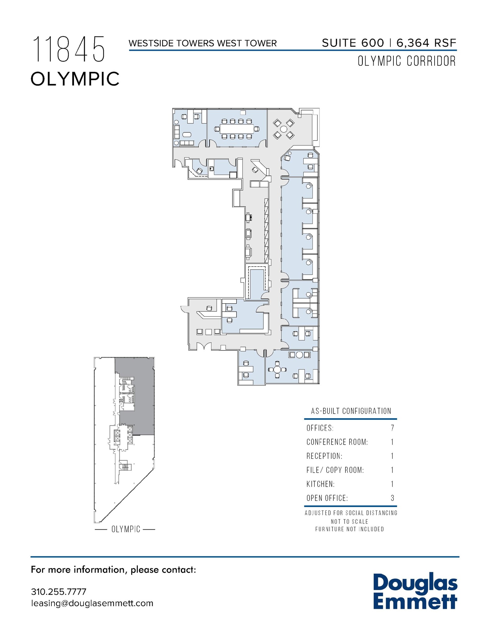 11845 W Olympic Blvd, Los Angeles, CA en alquiler Plano de la planta- Imagen 1 de 1