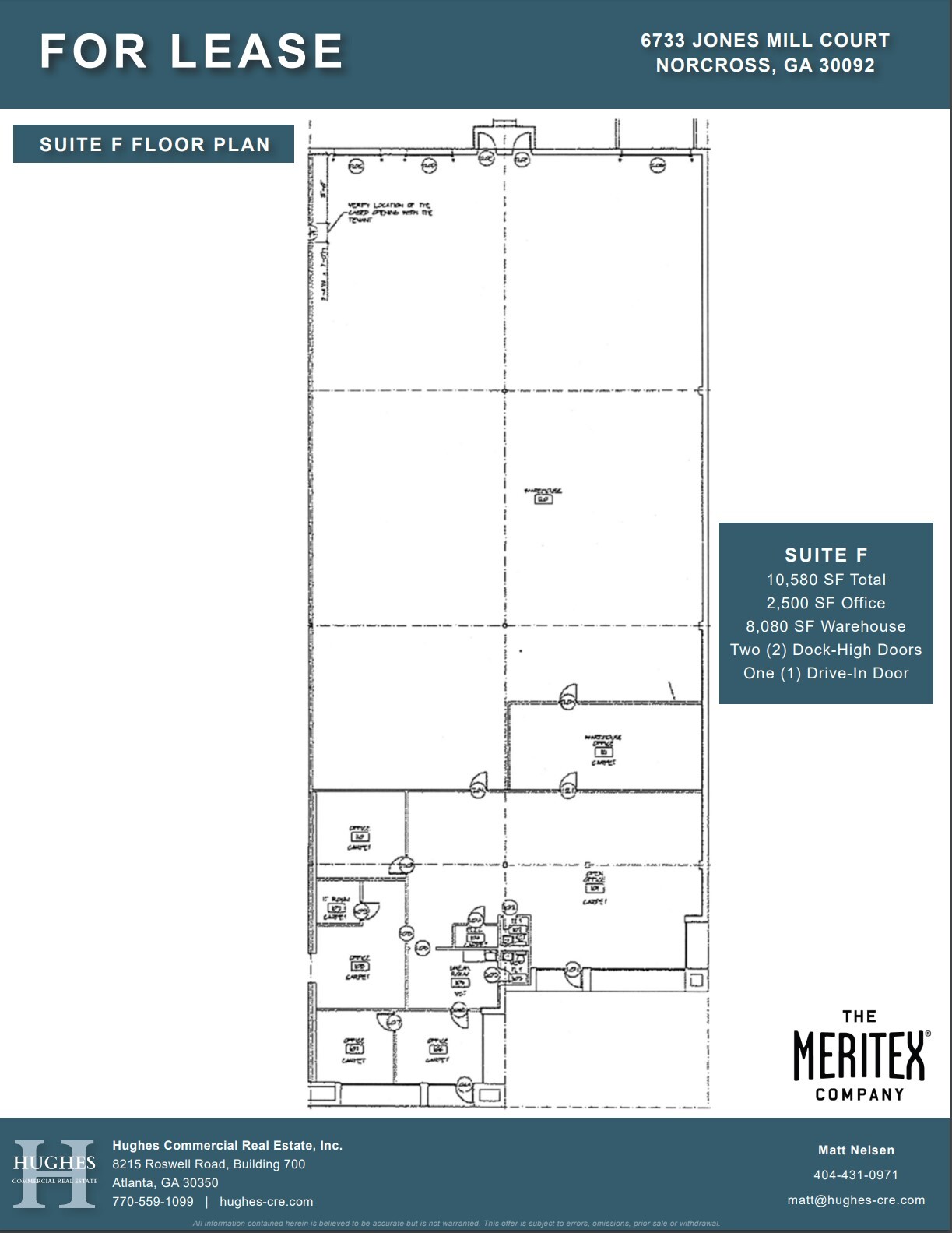 6733 Jones Mill Ct, Peachtree Corners, GA en alquiler Plano de la planta- Imagen 1 de 1