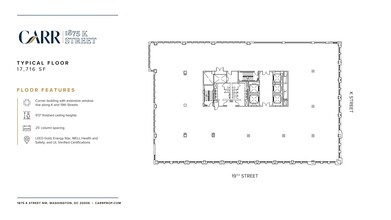 1875 K St NW, Washington, DC en alquiler Plano de la planta- Imagen 1 de 2