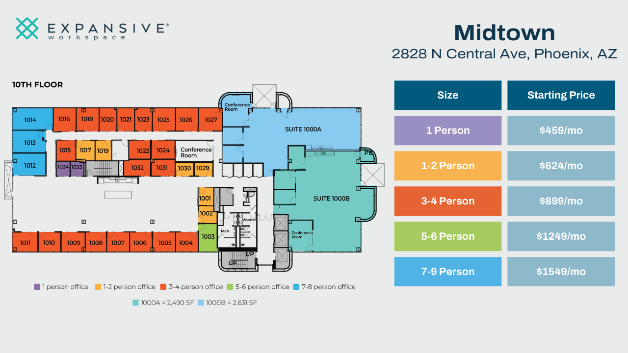 2828 N Central Ave, Phoenix, AZ en alquiler Plano de la planta- Imagen 1 de 4