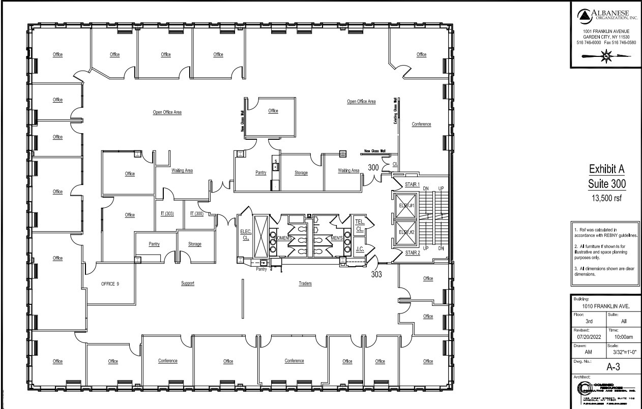 1010 Franklin Ave, Garden City, NY en alquiler Plano de la planta- Imagen 1 de 1