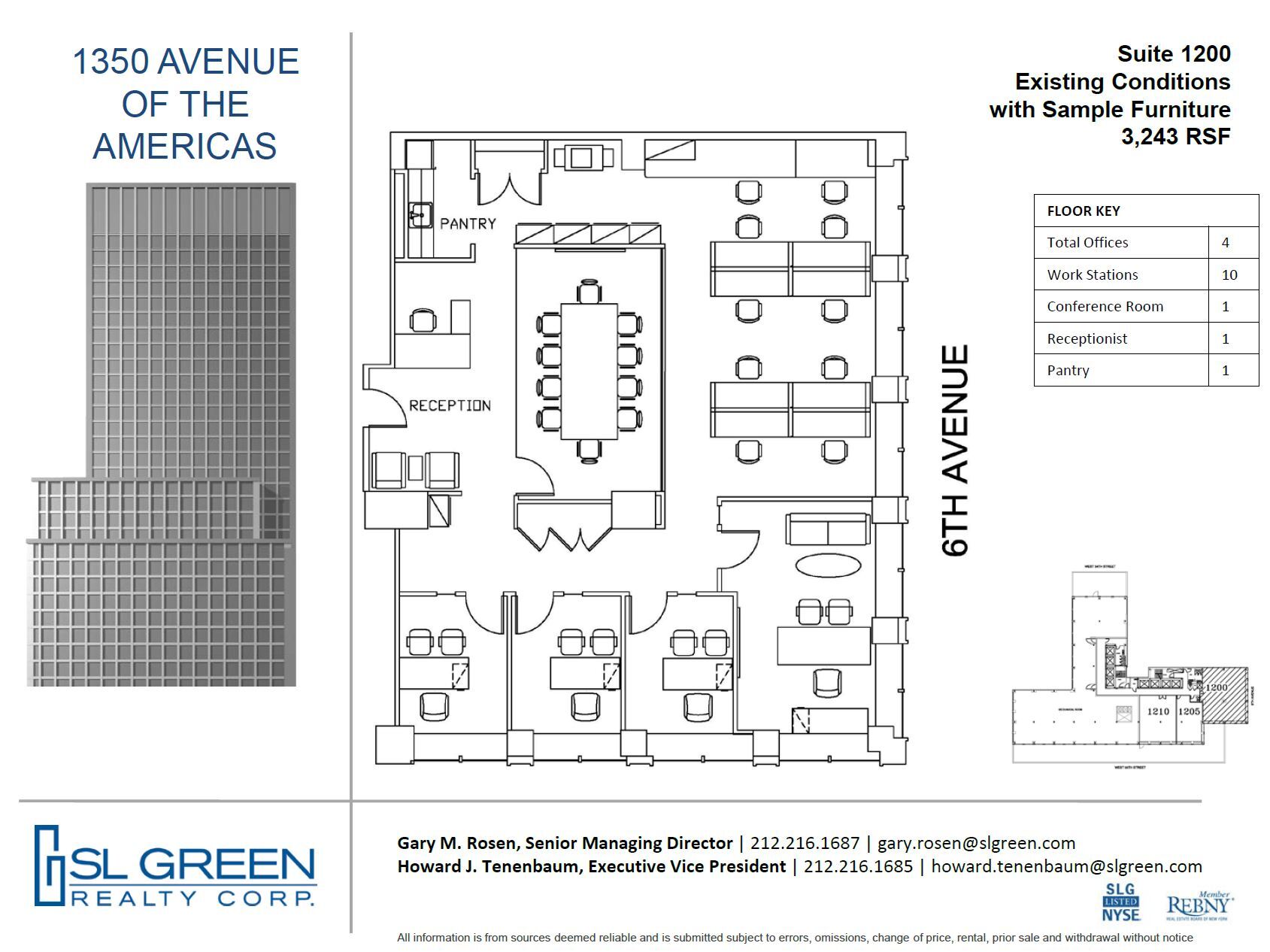 1350 Avenue of the Americas, New York, NY en alquiler Plano de la planta- Imagen 1 de 1