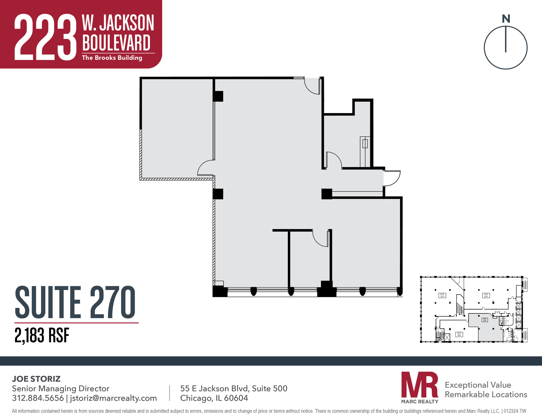 223 W Jackson Blvd, Chicago, IL en alquiler Plano de la planta- Imagen 1 de 1