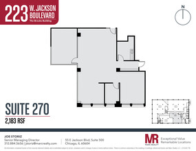 223 W Jackson Blvd, Chicago, IL en alquiler Plano de la planta- Imagen 1 de 1