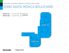 10390 Santa Monica Blvd, Los Angeles, CA en alquiler Plano de la planta- Imagen 1 de 5