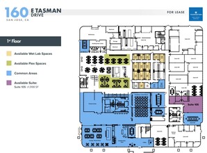 160 E Tasman Dr, San Jose, CA en alquiler Plano de la planta- Imagen 2 de 2