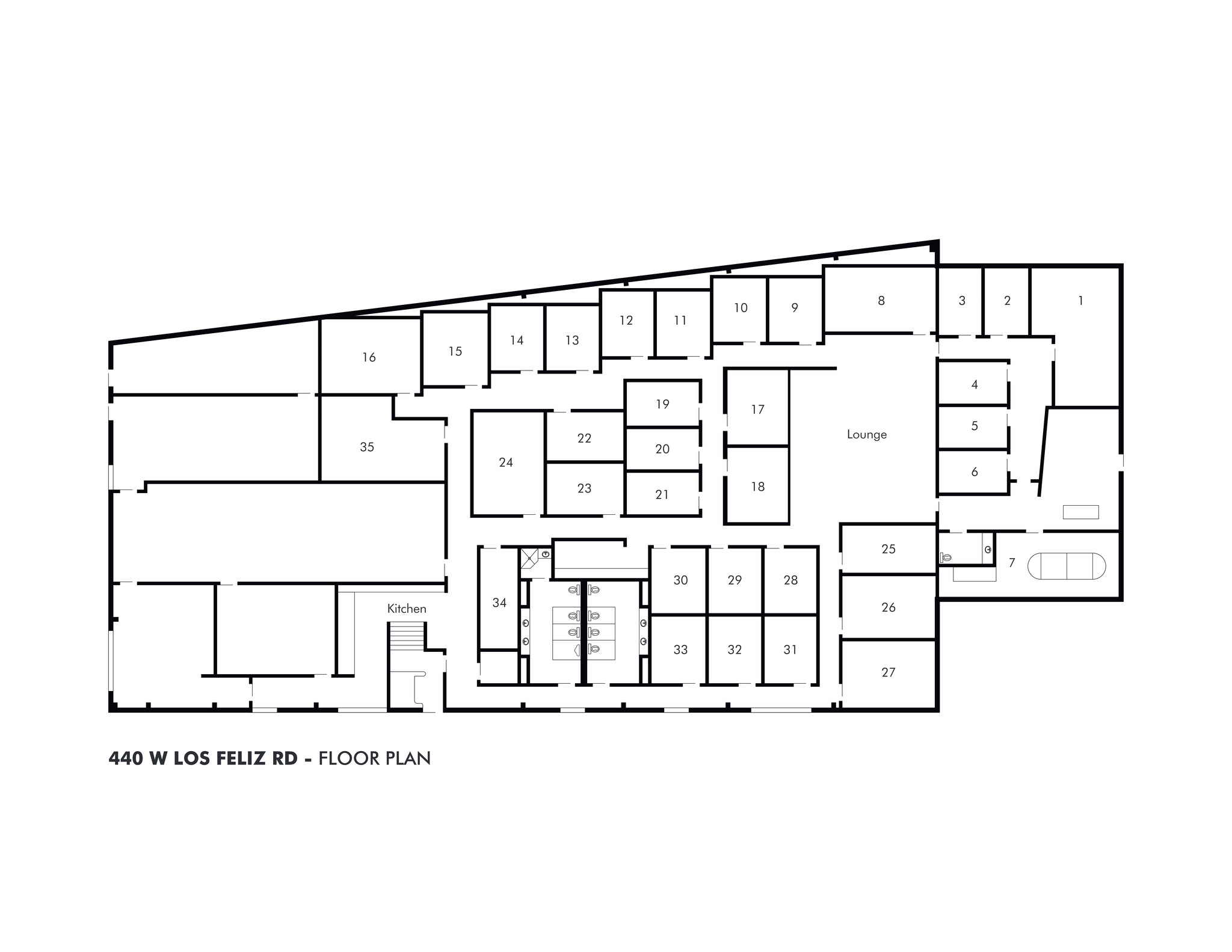 440 W Los Feliz Rd, Glendale, CA en alquiler Plano del sitio- Imagen 1 de 2