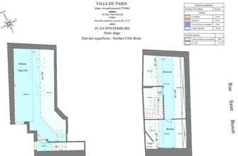 14 Rue Saint-Benoît, Paris en alquiler Plano de la planta- Imagen 2 de 2