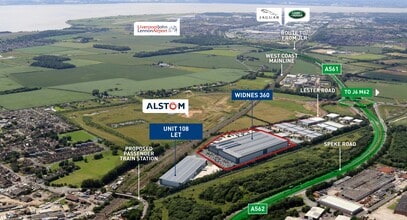 Newstead Rd, Widnes, CHS - Aérea  vista de mapa