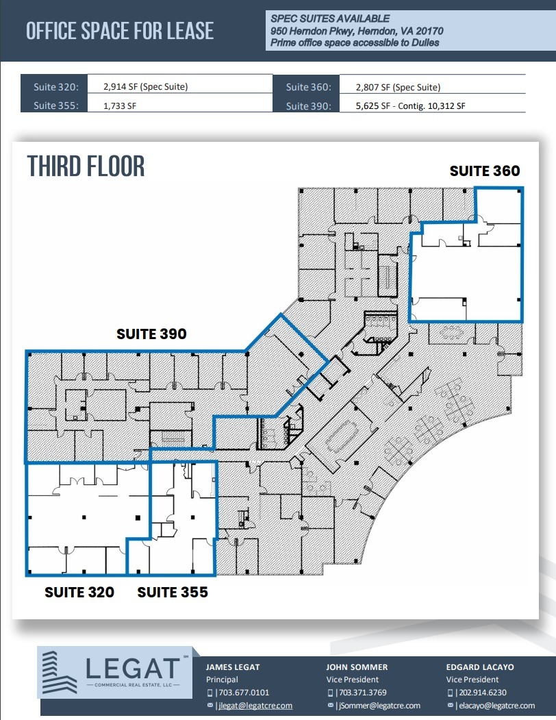 950 Herndon Pkwy, Herndon, VA en alquiler Plano de la planta- Imagen 1 de 1