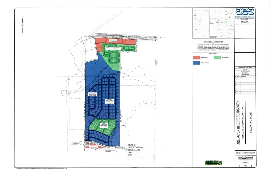 Hwy 247C Watson blvd, Warner Robins, GA en venta - Plano del sitio - Imagen 3 de 3