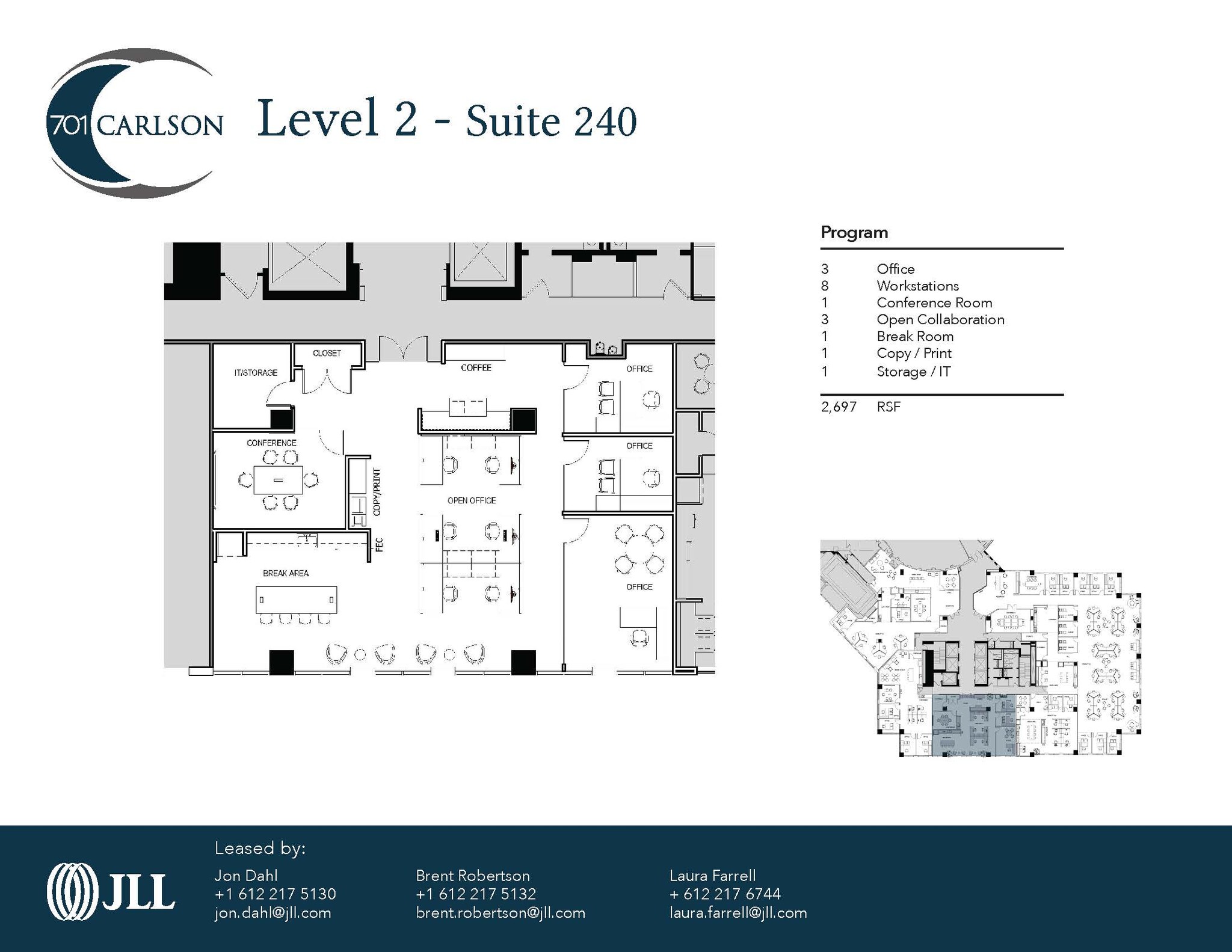 701 Carlson Pky, Minnetonka, MN en alquiler Plano de la planta- Imagen 1 de 1