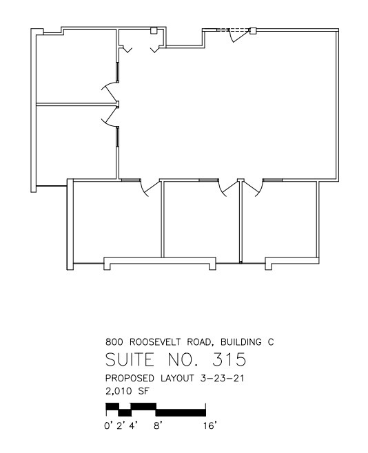 800 Roosevelt Rd, Glen Ellyn, IL en alquiler Plano de la planta- Imagen 1 de 1