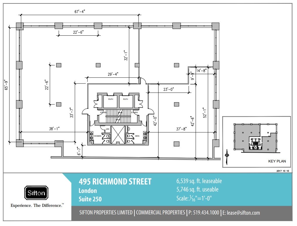 495 Richmond St, London, ON en alquiler Plano de la planta- Imagen 1 de 1