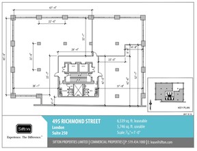 495 Richmond St, London, ON en alquiler Plano de la planta- Imagen 1 de 1