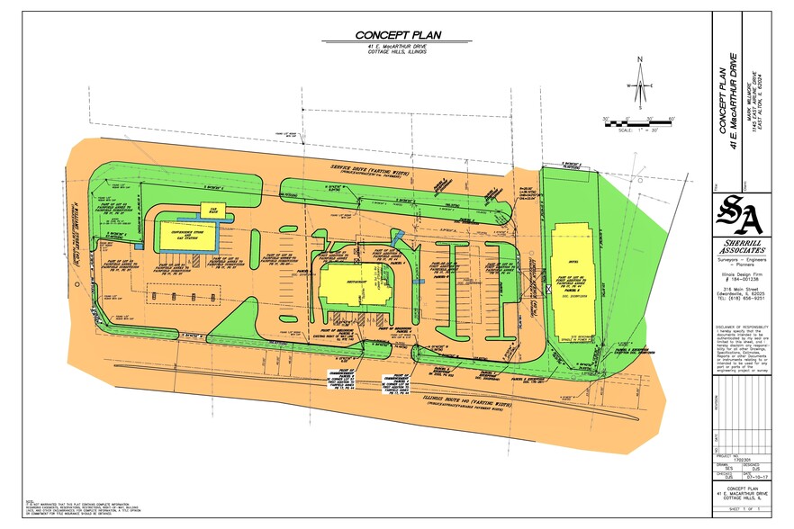 41 E MacArthur Dr, Cottage Hills, IL en venta - Plano del sitio - Imagen 2 de 10