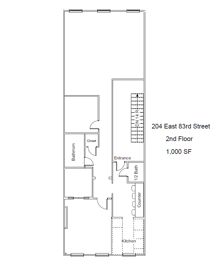 204 E 83rd St, New York, NY en alquiler Plano de la planta- Imagen 1 de 1