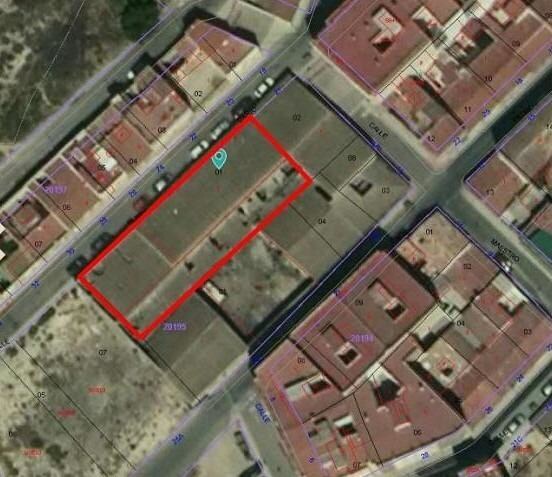 Nave en Elda, Alicante en venta - Plano de solar - Imagen 3 de 3