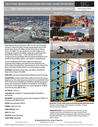 Más detalles de 4301 Boston Rd, Pelham Manor, NY - Terreno en alquiler