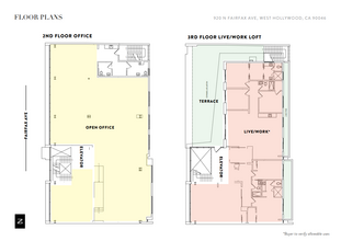 920 N Fairfax Ave, West Hollywood, CA en alquiler Plano de la planta- Imagen 1 de 1