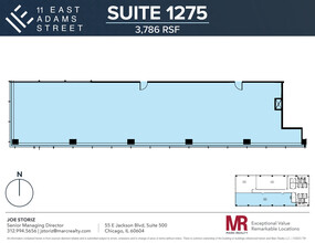 11 E Adams St, Chicago, IL en alquiler Plano de la planta- Imagen 1 de 4