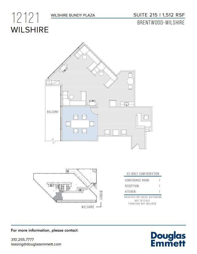 12121 Wilshire Blvd, Los Angeles, CA en alquiler Plano de la planta- Imagen 1 de 1