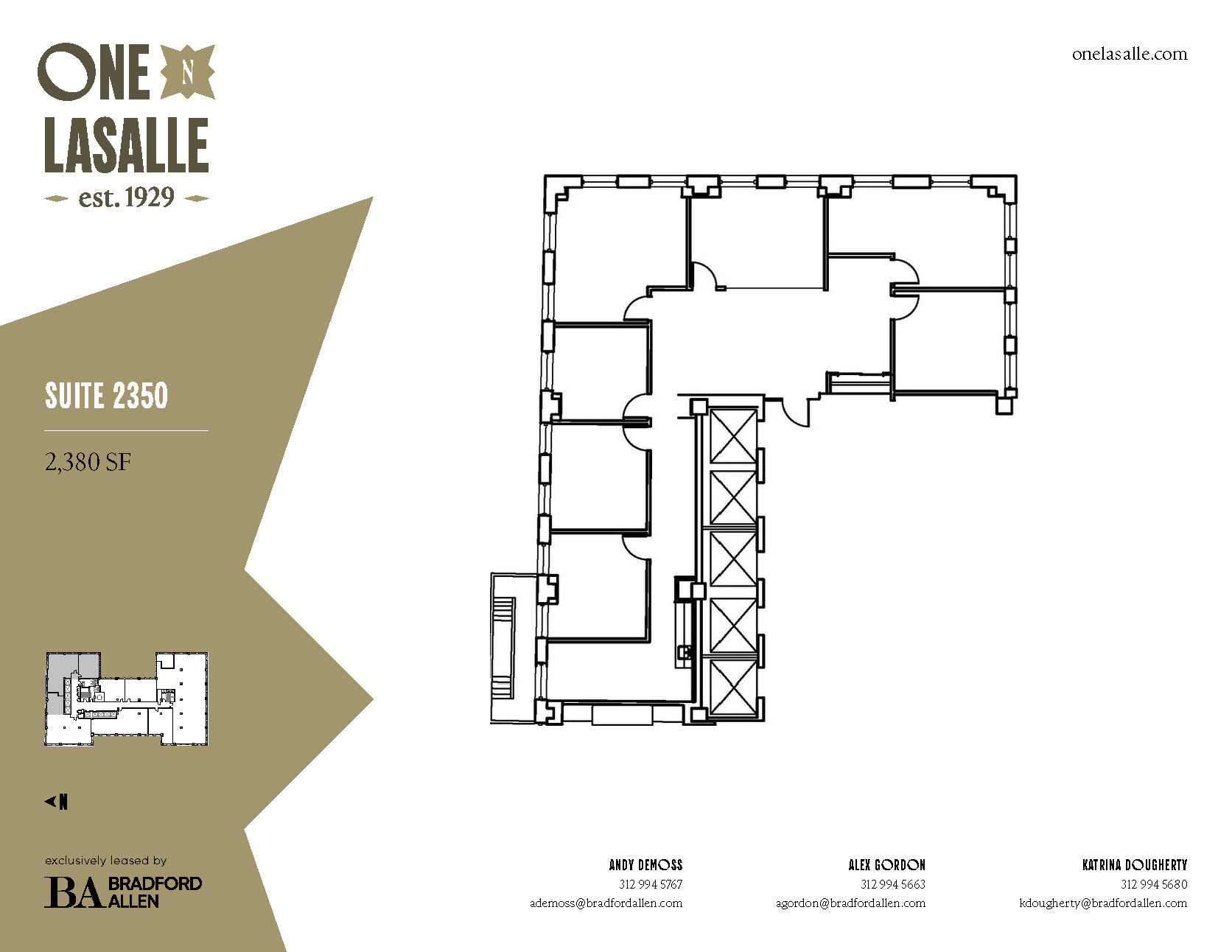 1 N La Salle St, Chicago, IL en alquiler Plano de la planta- Imagen 1 de 3