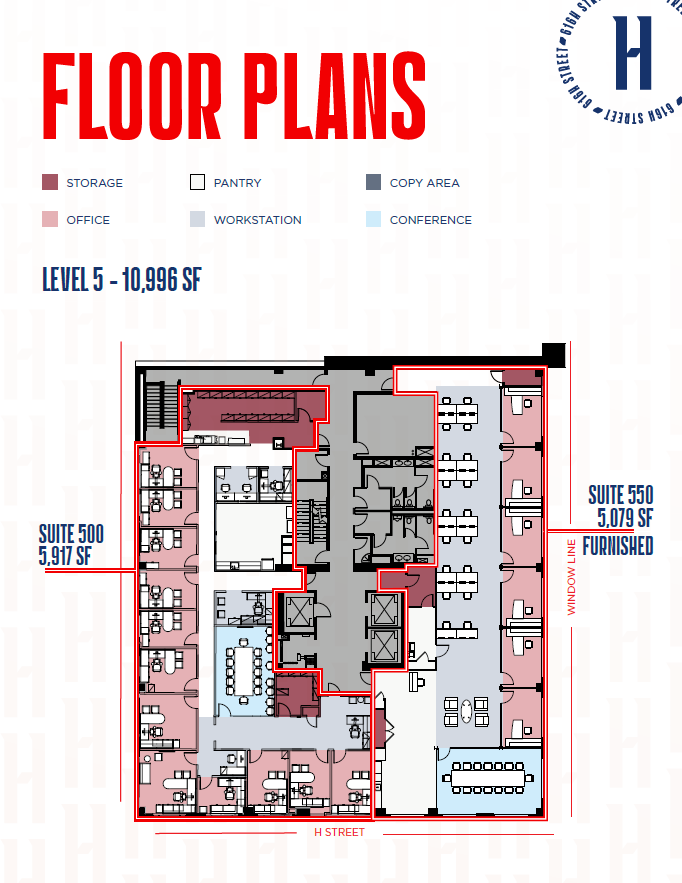 701 7th St NW, Washington, DC en alquiler Plano de la planta- Imagen 1 de 2