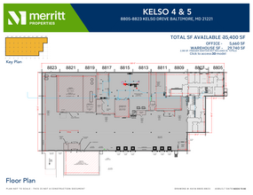 8841-8867 Kelso Dr, Essex, MD en alquiler Plano de la planta- Imagen 1 de 2