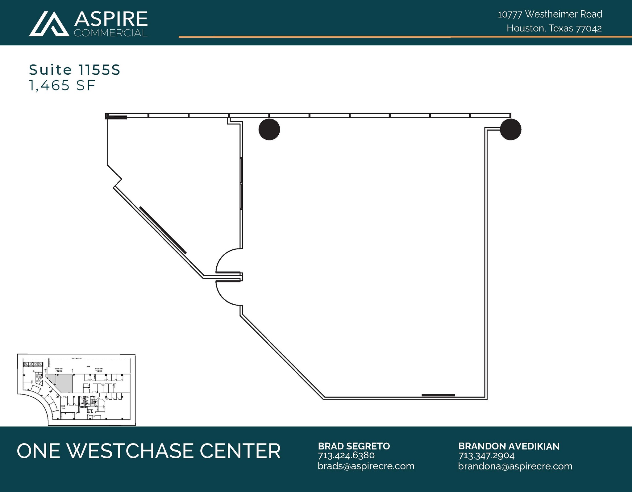 10777 Westheimer Rd, Houston, TX en alquiler Plano de la planta- Imagen 1 de 2