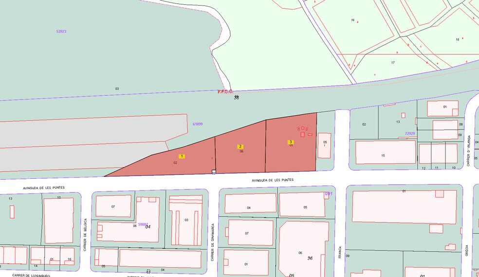 Terreno en Constantí, Tarragona en venta - Plano de solar - Imagen 2 de 4