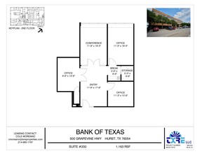 500 Grapevine Hwy, Hurst, TX en alquiler Plano de la planta- Imagen 1 de 1