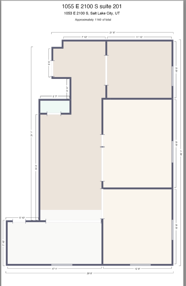 1055 E 2100 S, Salt Lake City, UT en alquiler Plano de la planta- Imagen 1 de 17