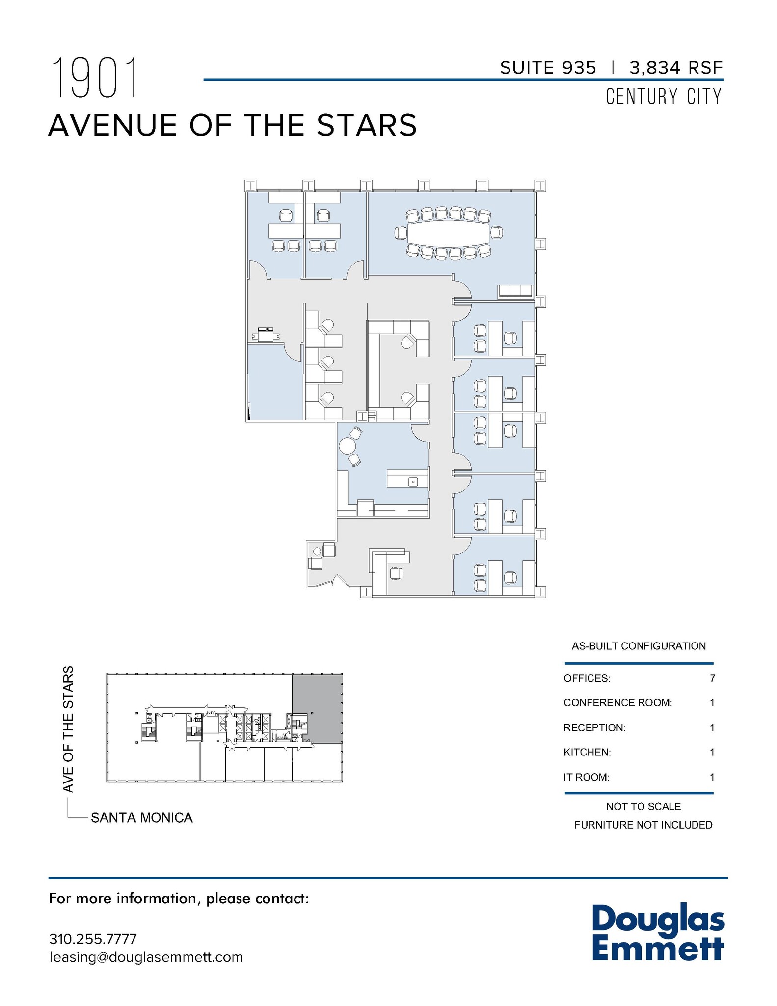 1901 Avenue of the Stars, Los Angeles, CA en alquiler Plano de la planta- Imagen 1 de 1