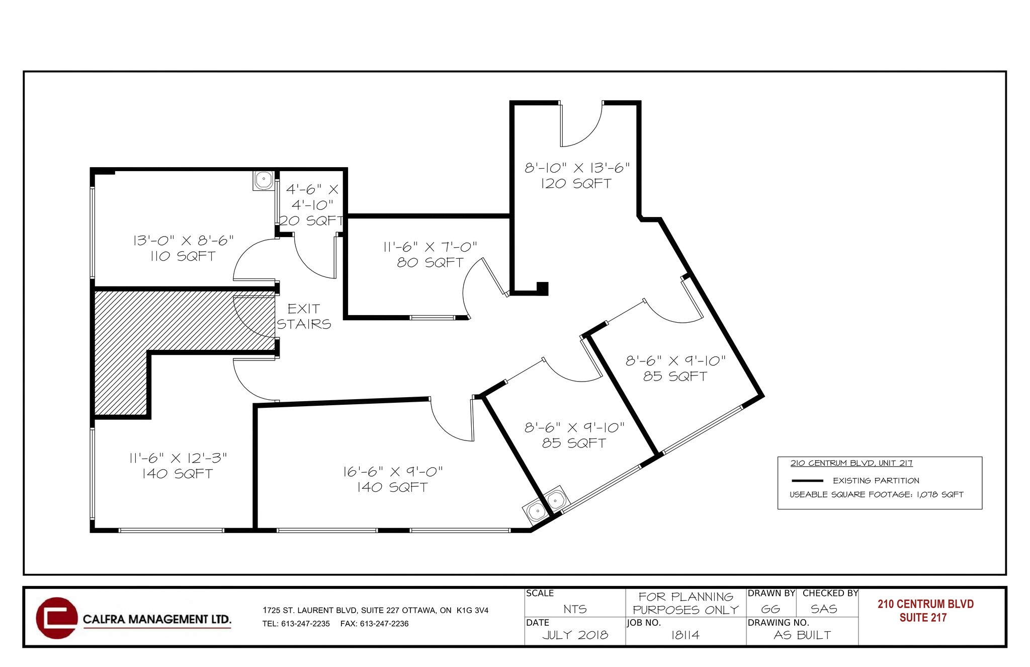 210 Centrum Blvd, Ottawa, ON en alquiler Plano del sitio- Imagen 1 de 1