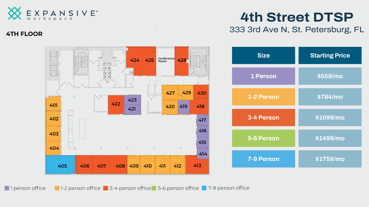 333 3rd Ave N, Saint Petersburg, FL en alquiler Plano de la planta- Imagen 1 de 4