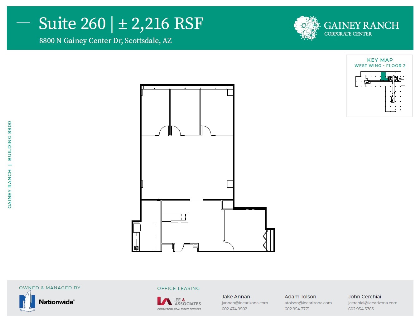 8800 N Gainey Center Dr, Scottsdale, AZ en alquiler Plano de la planta- Imagen 1 de 1