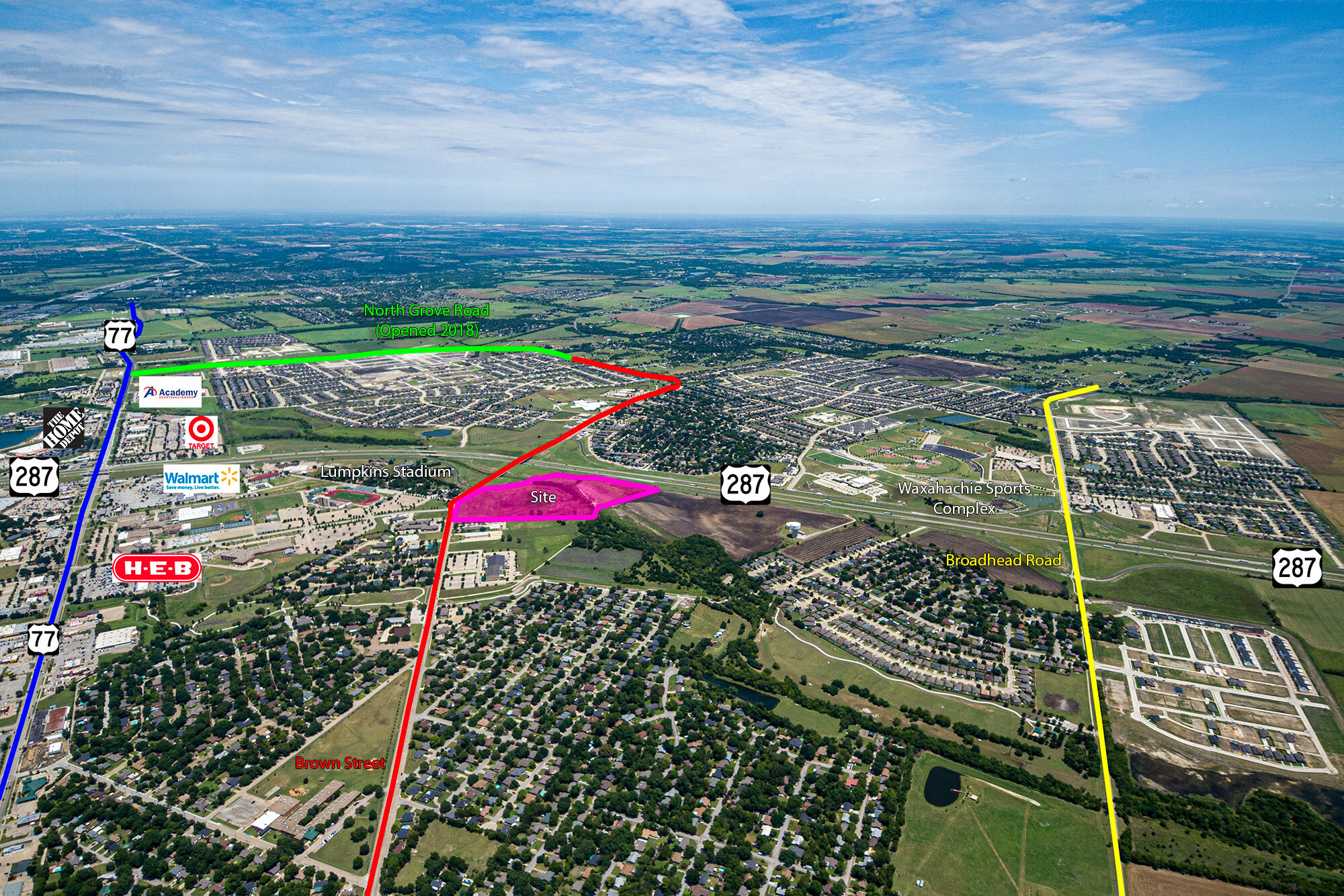 Pad-Site Adjacent to QT, Waxahachie, TX en venta Foto principal- Imagen 1 de 2