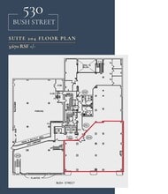530 Bush St, San Francisco, CA en alquiler Plano de la planta- Imagen 1 de 1