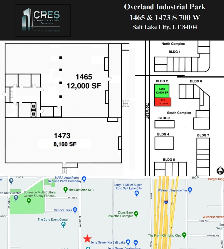 1465-1473 S 700 W, Salt Lake City, UT en alquiler Plano de la planta- Imagen 1 de 1