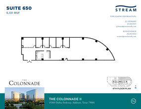 15301 N Dallas Pky, Addison, TX en alquiler Plano de la planta- Imagen 1 de 2