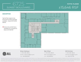 6725 W Sunset Blvd, Los Angeles, CA en alquiler Plano del sitio- Imagen 1 de 1