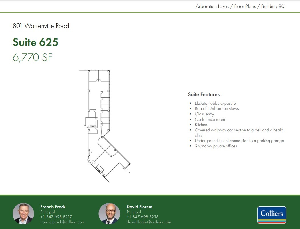 801 Warrenville Rd, Lisle, IL en alquiler Plano de la planta- Imagen 1 de 2