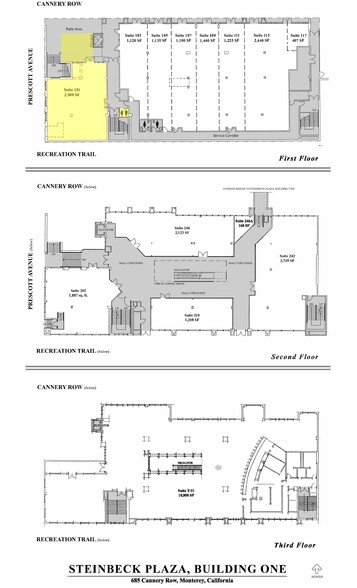 685 Cannery Row, Monterey, CA en alquiler - Plano de la planta - Imagen 2 de 7