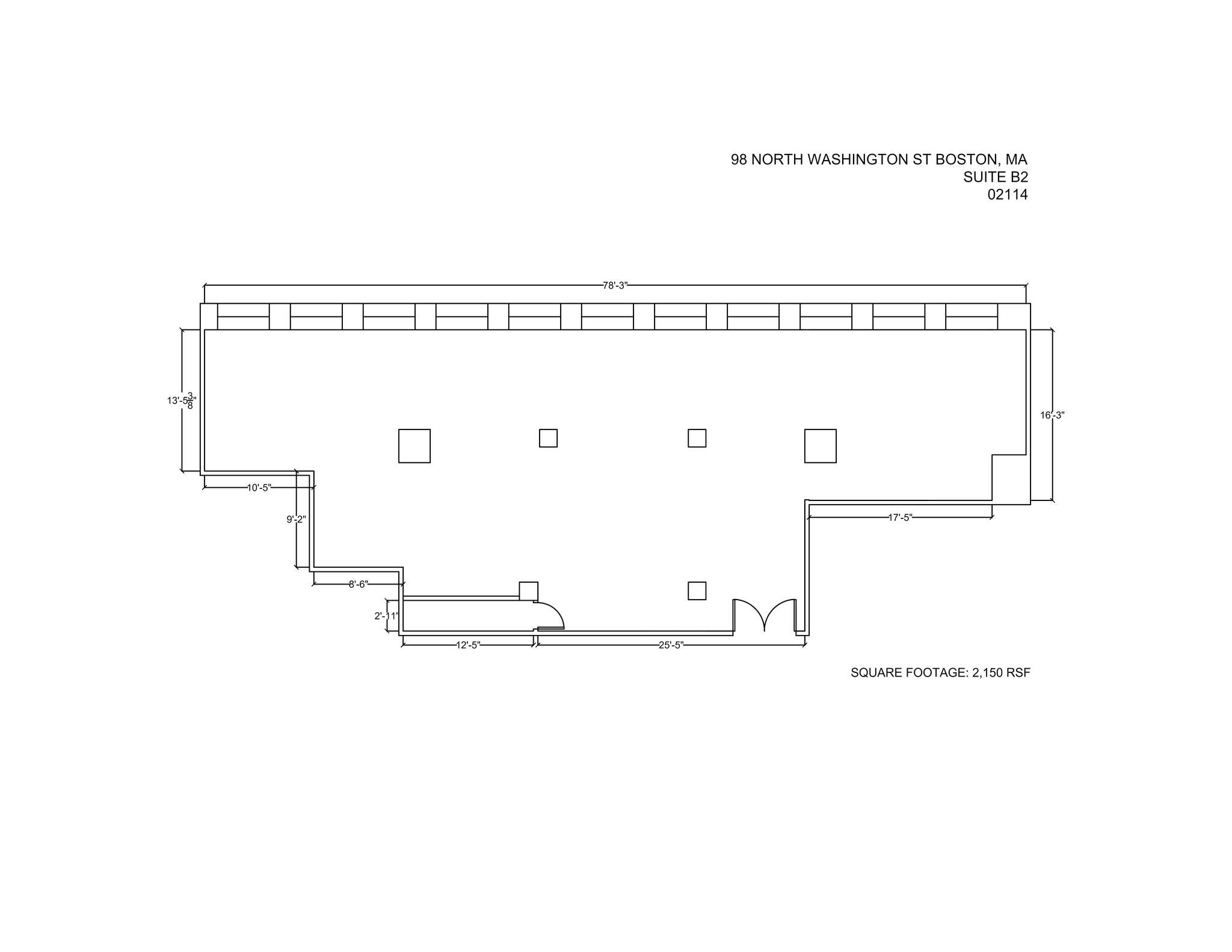 98 N Washington St, Boston, MA en alquiler Plano del sitio- Imagen 1 de 1